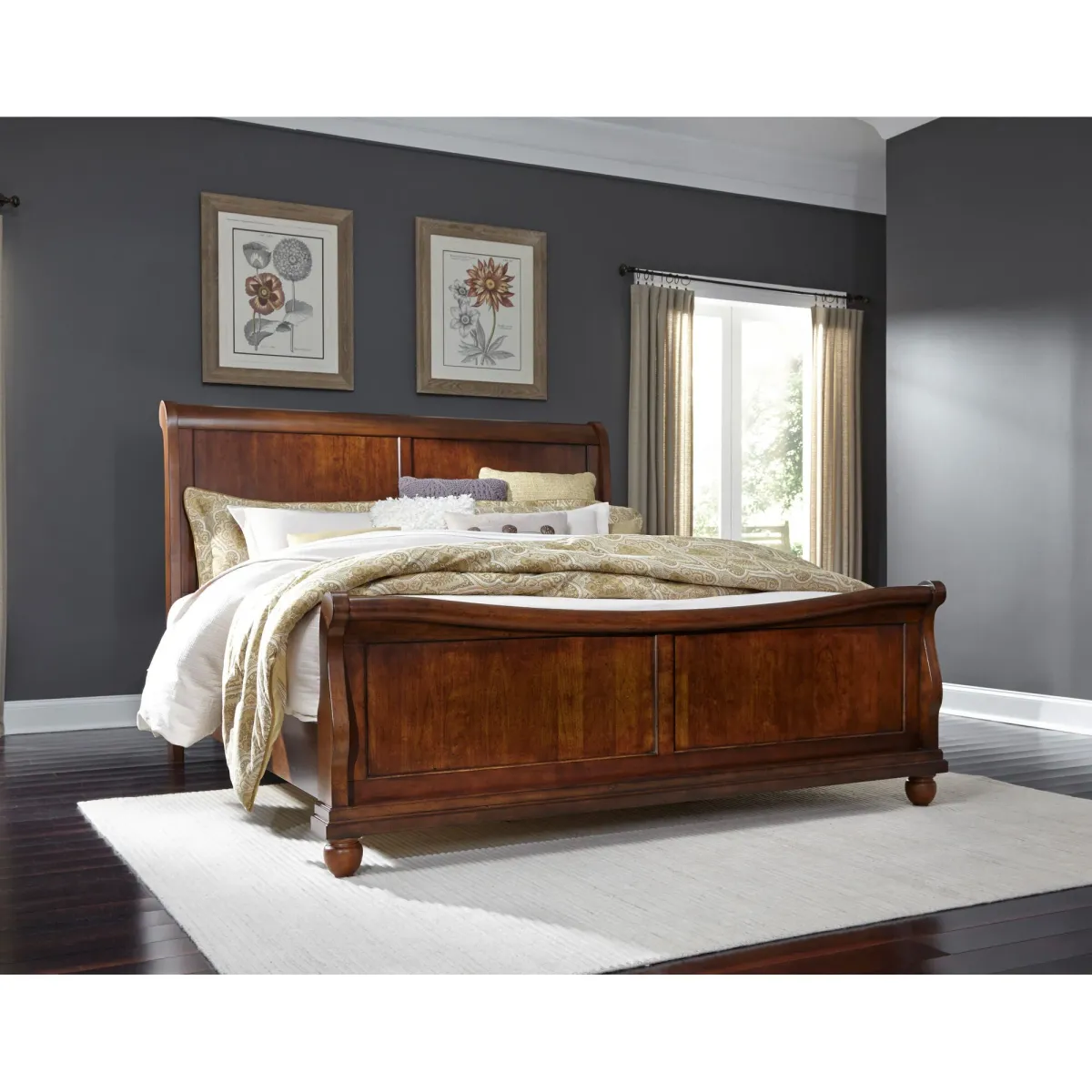 Rustic Traditions Sleigh Bed