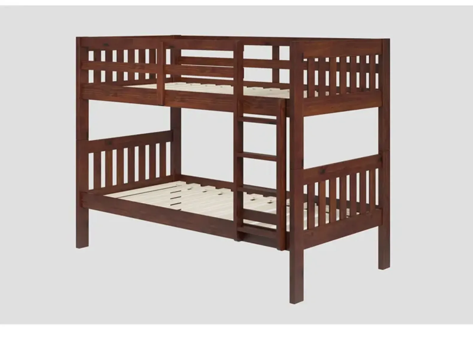 | Twin over Twin Jordan Bunk Bed | Chocolate