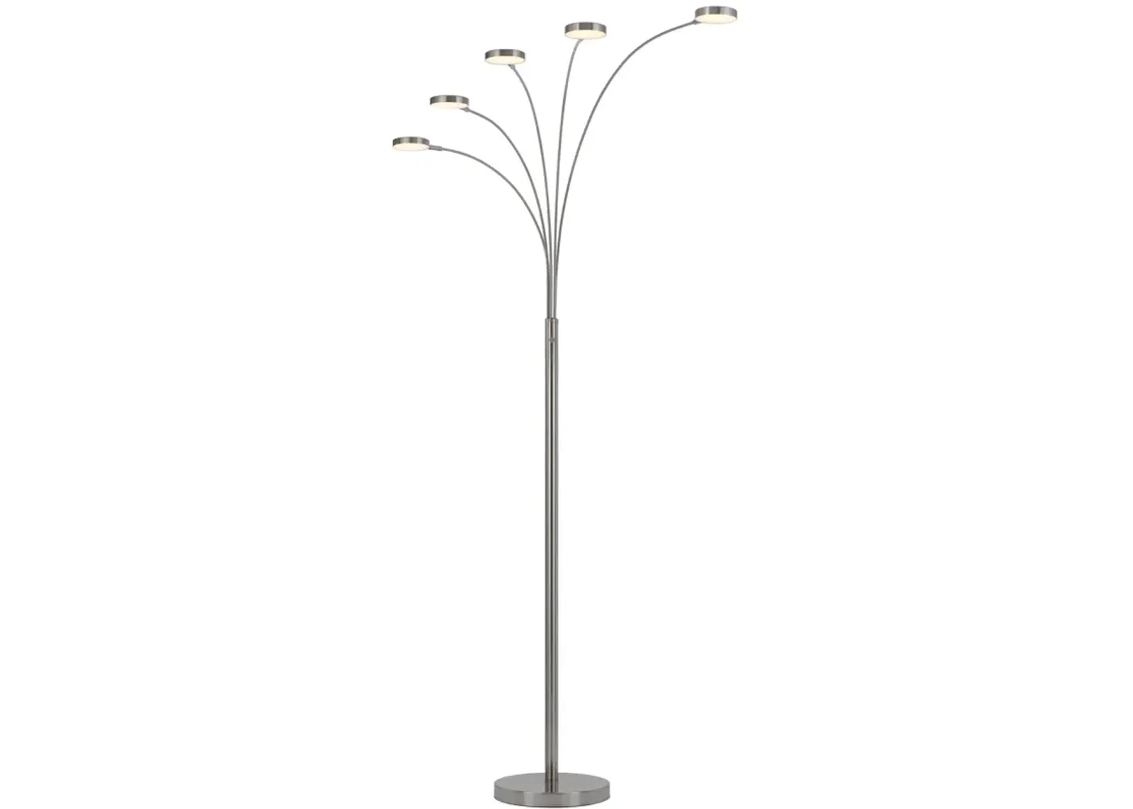 | Malibu Floor Lamp | Brushed Steel