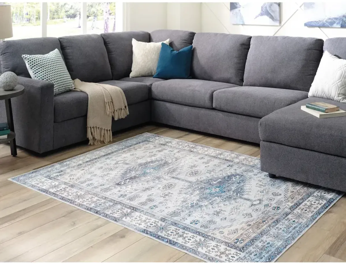 Hebruns Blue Rug