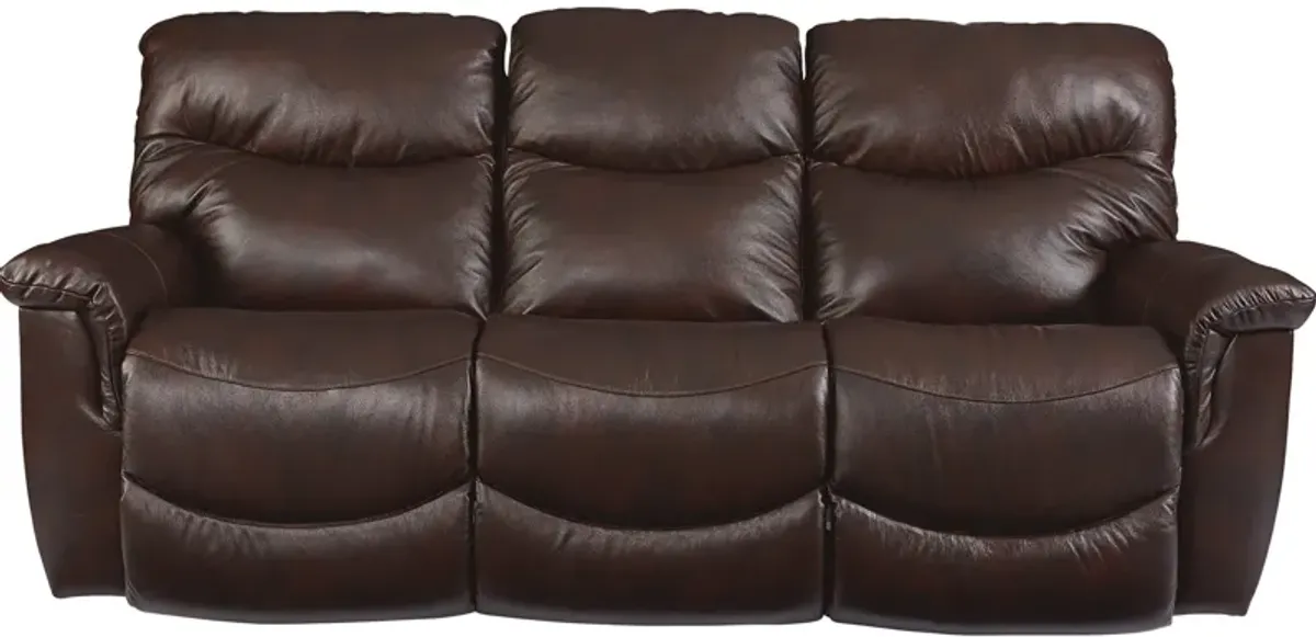 La-Z-Boy | James Leather Reclining Sofa | Walnut