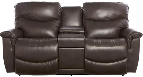 La-Z-Boy James Leather Reclining Console Loveseat