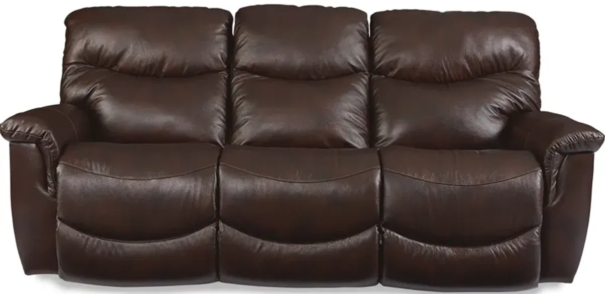 La-Z-Boy | James Leather Power Plus Reclining Sofa | Walnut