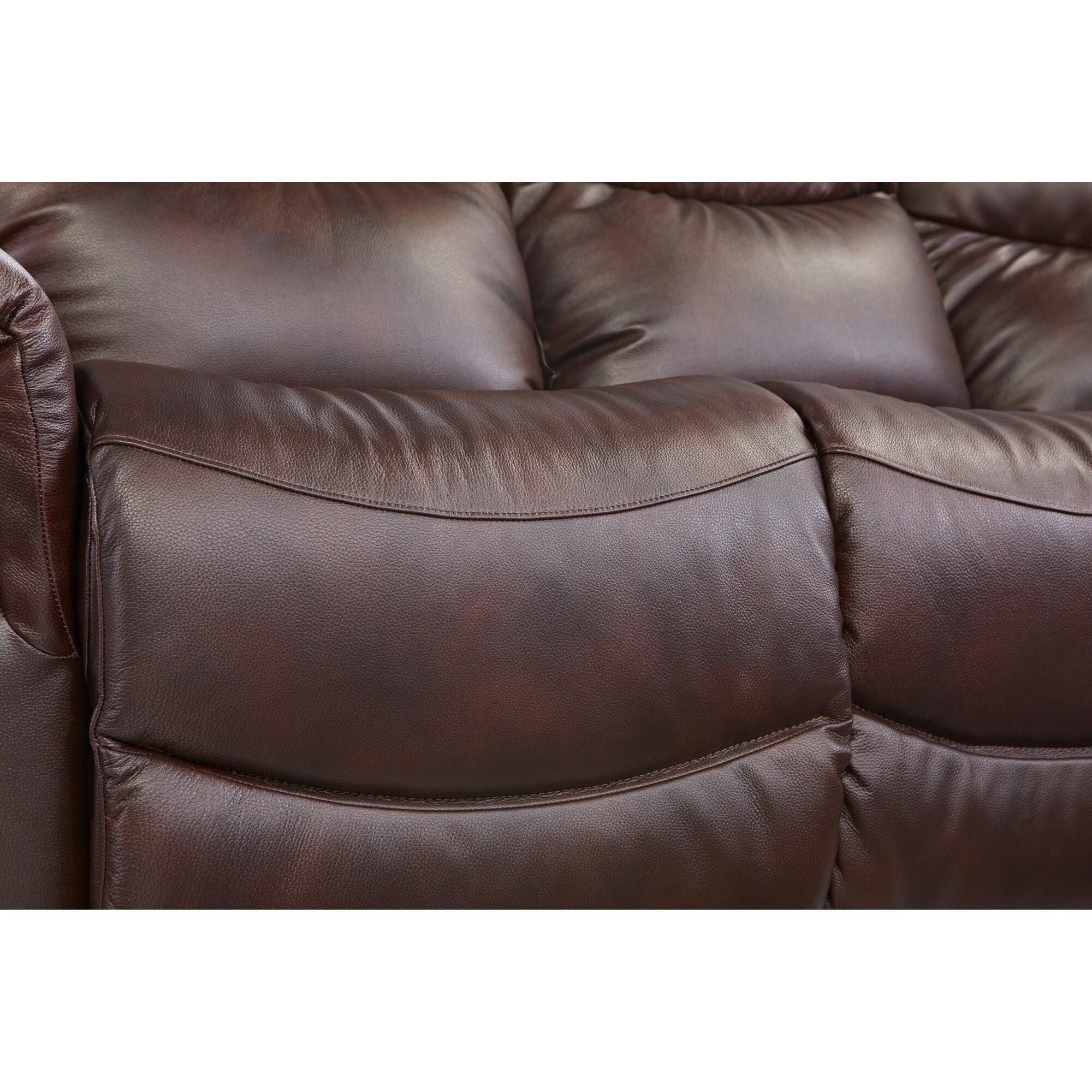 La-Z-Boy | James Leather Tri-Power Reclining Sofa | Walnut