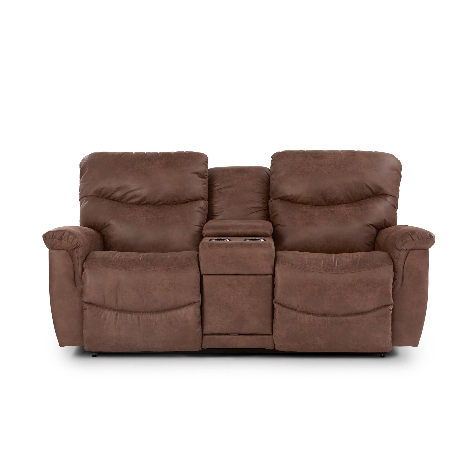 La-Z-Boy | James Rec Loveseat With Console | Silt