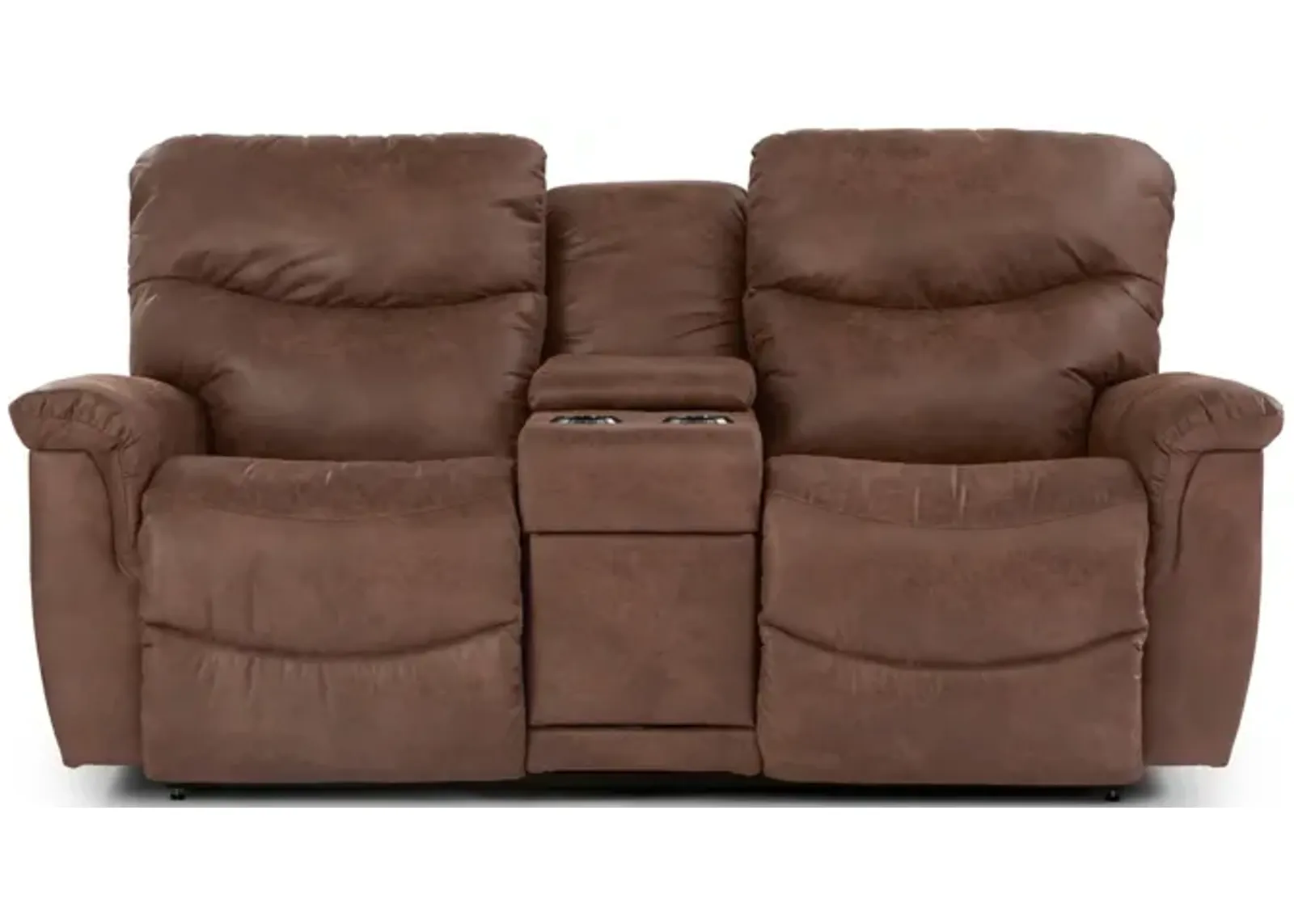 James Rec Loveseat With Console