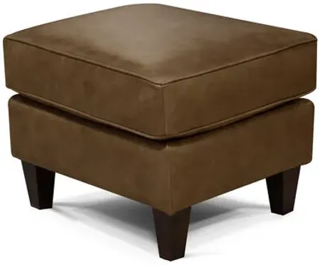 Burke Dranch Leather Accent Ottoman