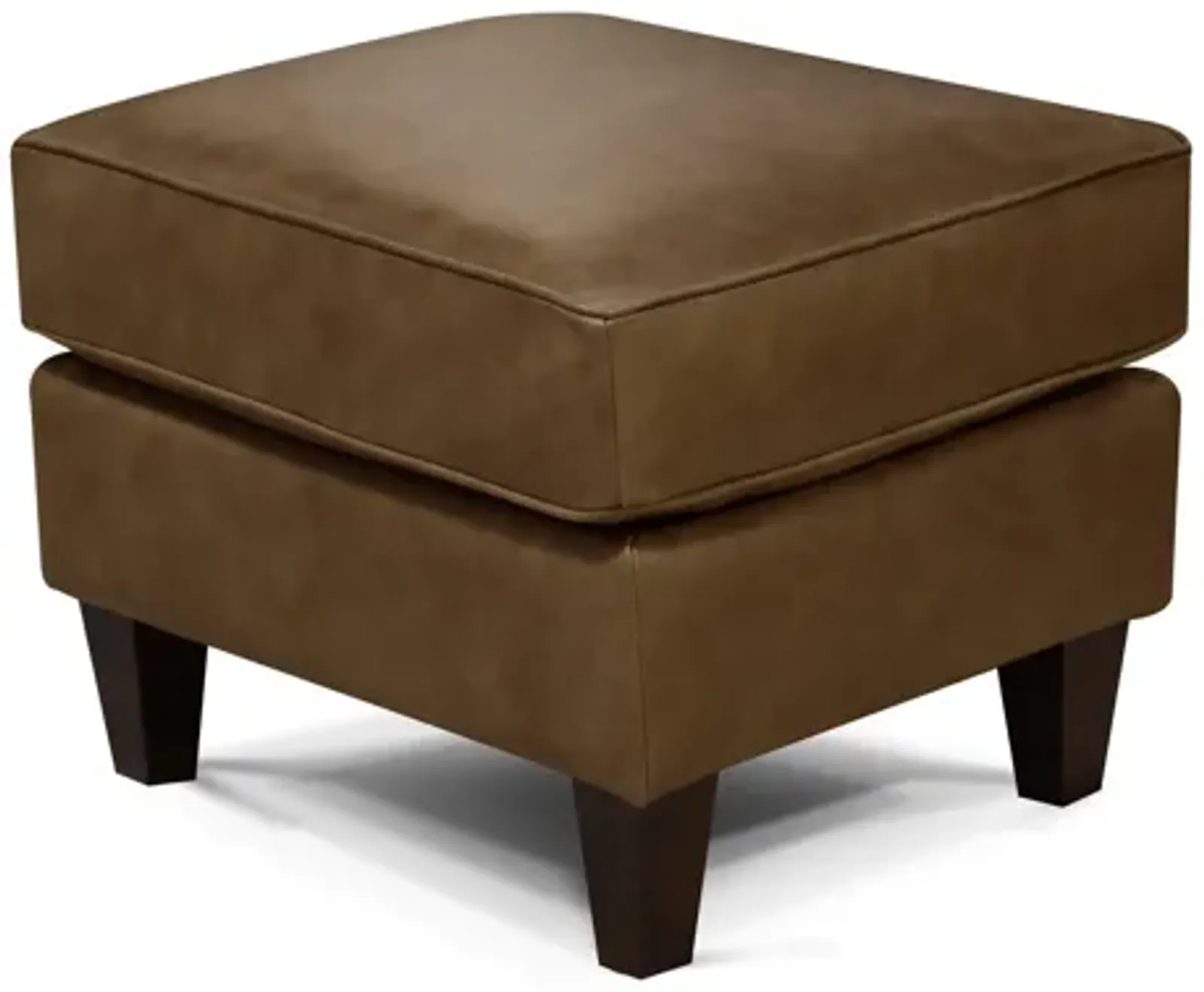 Burke Leather Accent Ottoman