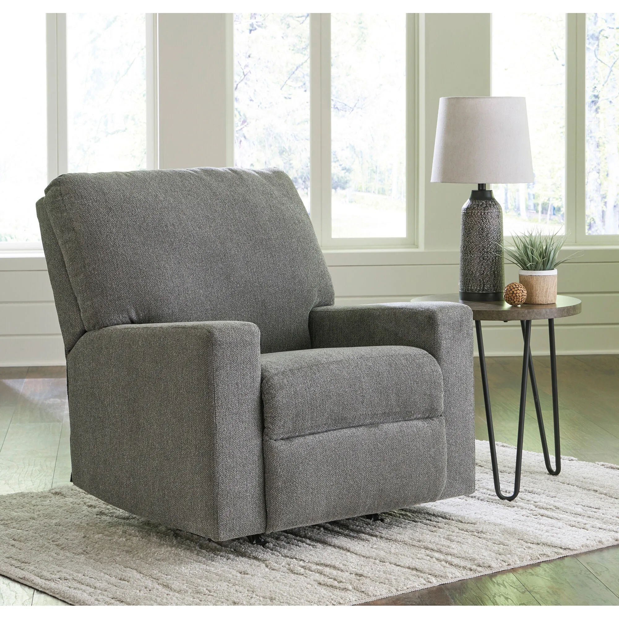 Ashley Furniture | Deltona Rocker Recliner Chair | Graphite