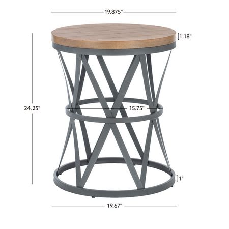 Barrell Brown End Table