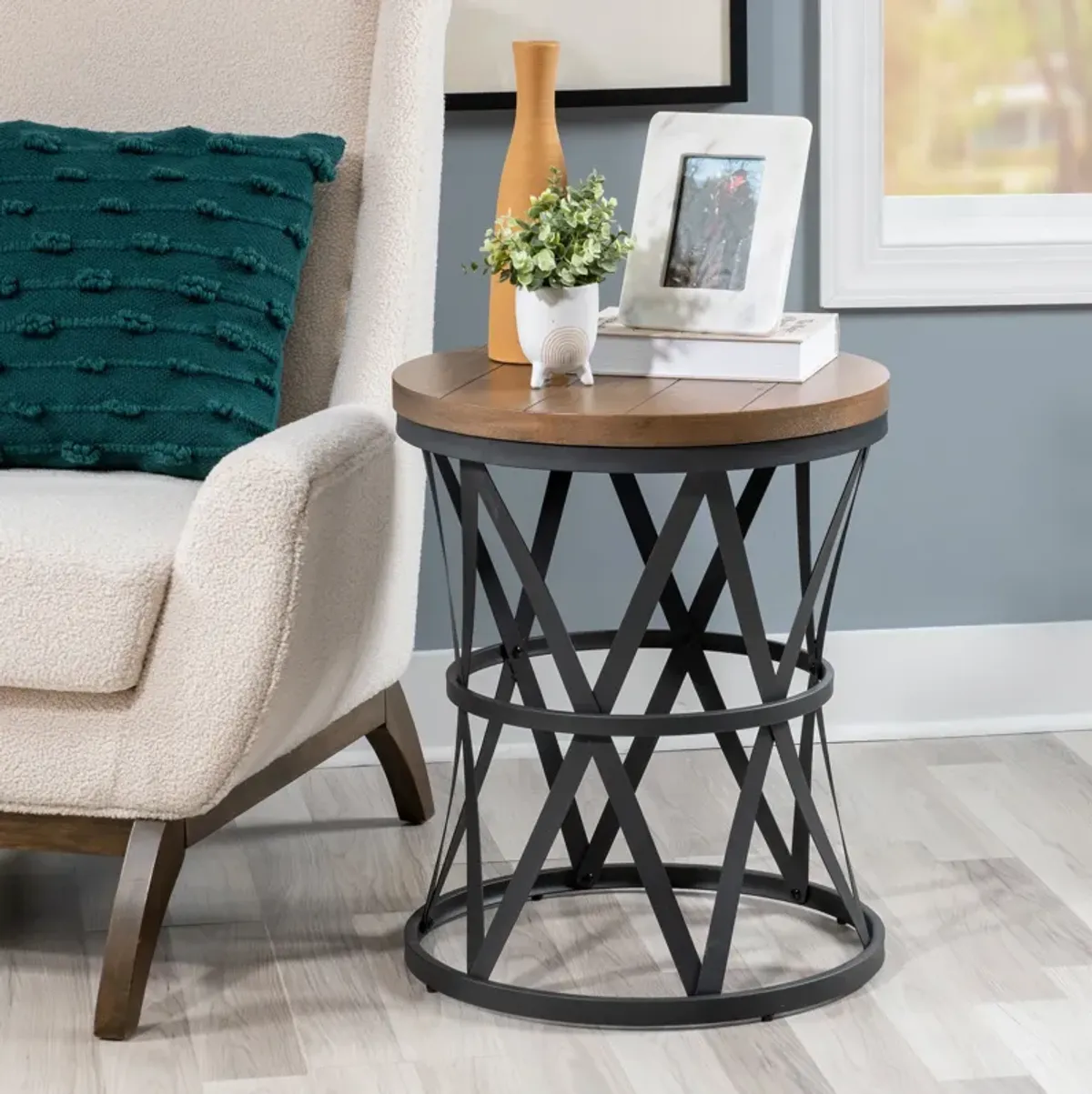 Barrell End Table