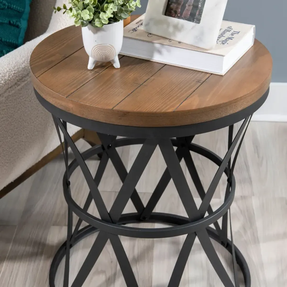 Barrell End Table