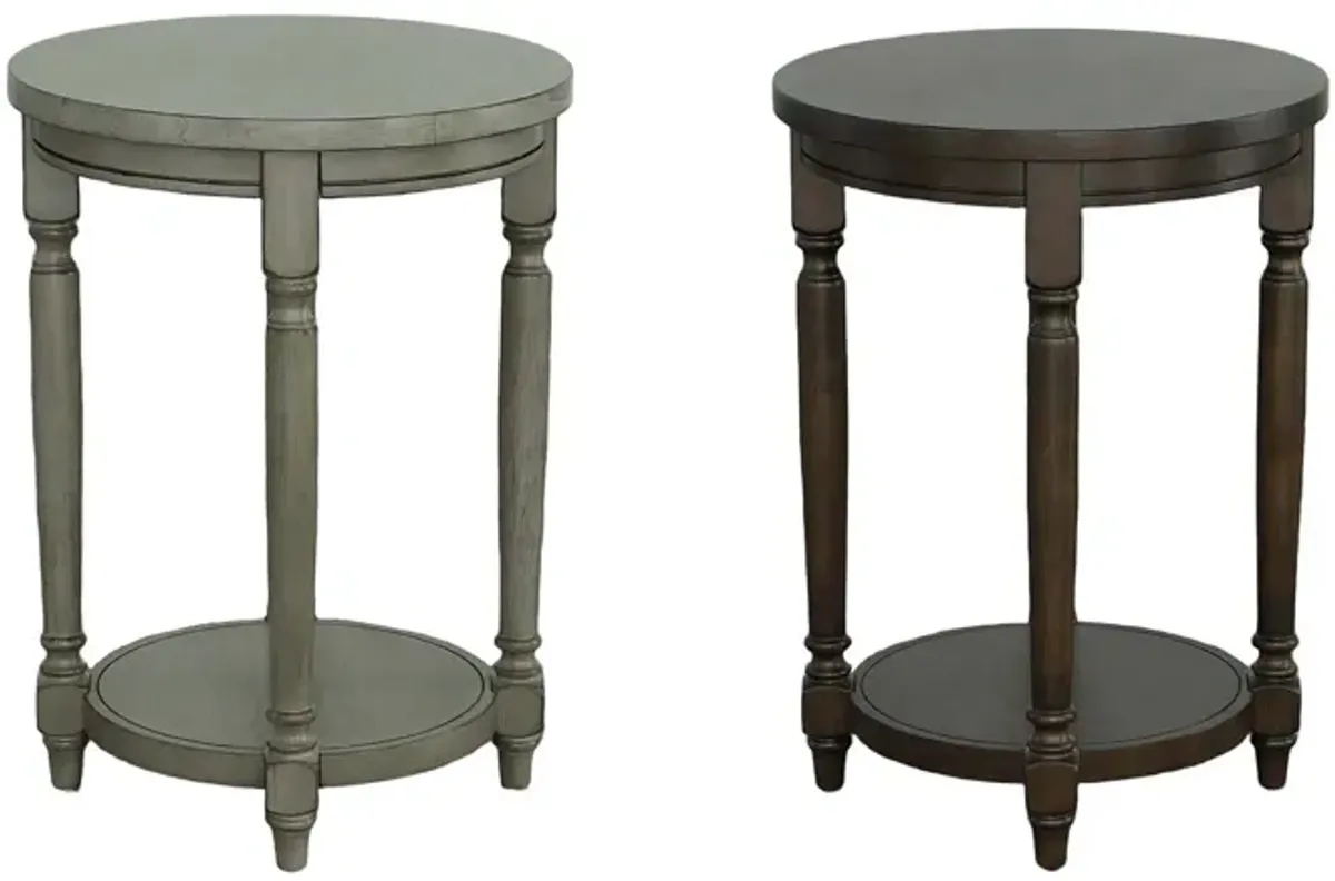 | Ella Chairside Table | Ash Gray