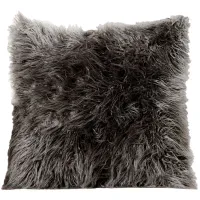 Llama Charcoal 20" Feather Pillow