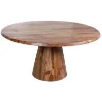 Brownstone Natural 59" Round Dining Table