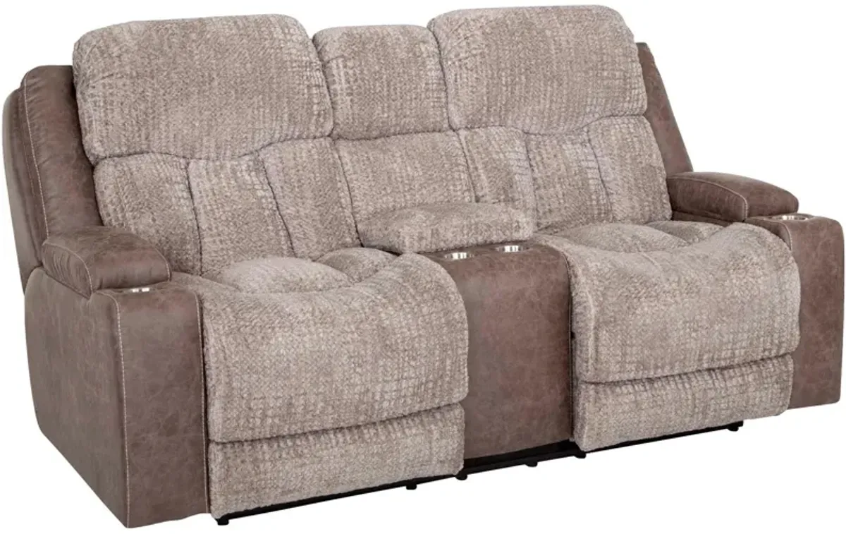 Aire Power+ Reclining Console Loveseat