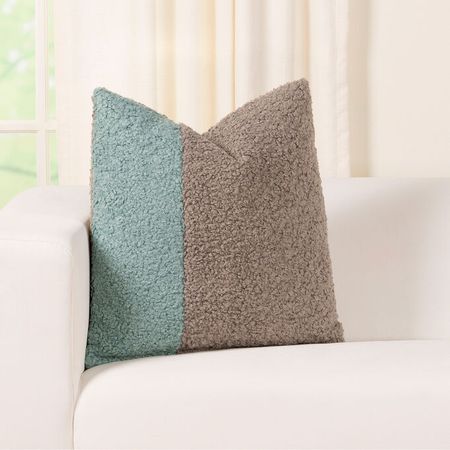 Tiffany Mineral 20" 2 Patch Boucle Pillow