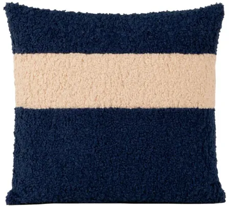 Tiffany Indigo Stripe Boucle Pillow