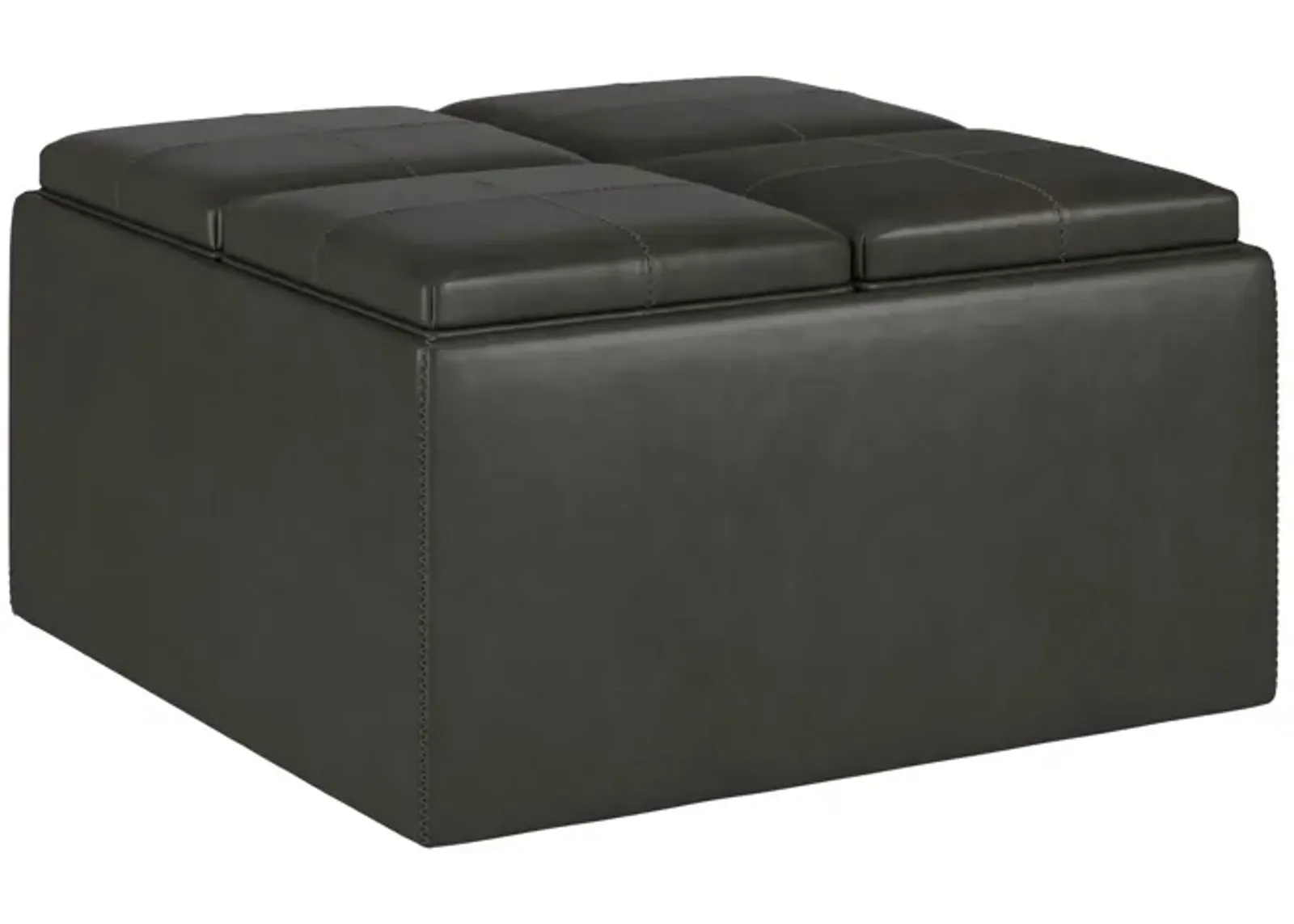 | Nelson Storage Ottoman | Gray