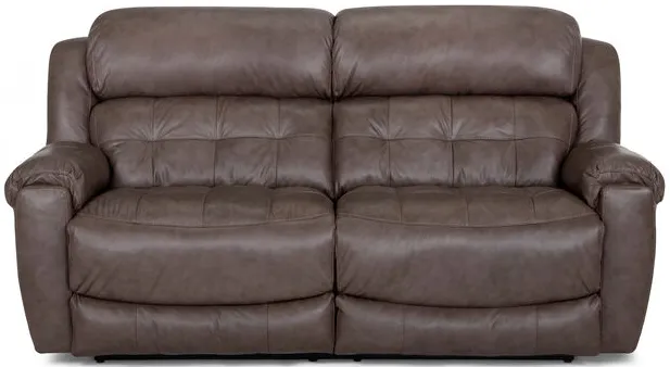 Talon Gray Leather Reclining Sofa