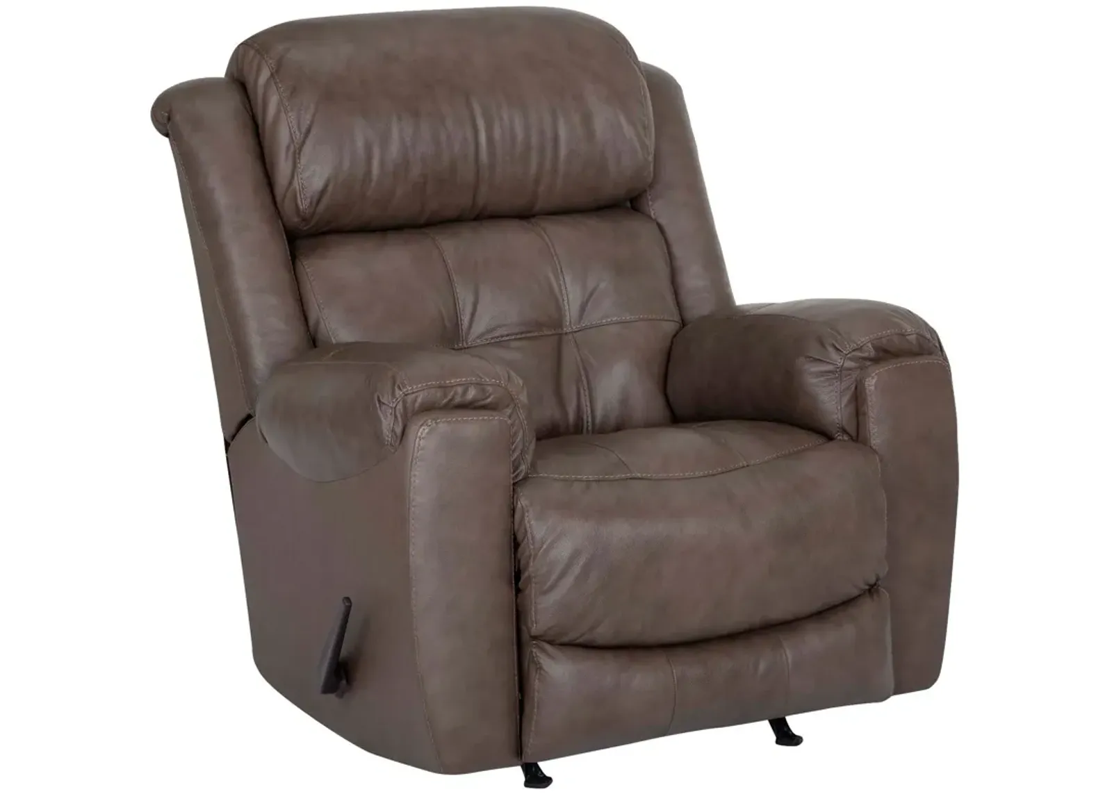 Franklin | Talon Leather Rocker Recliner Chair | Gray