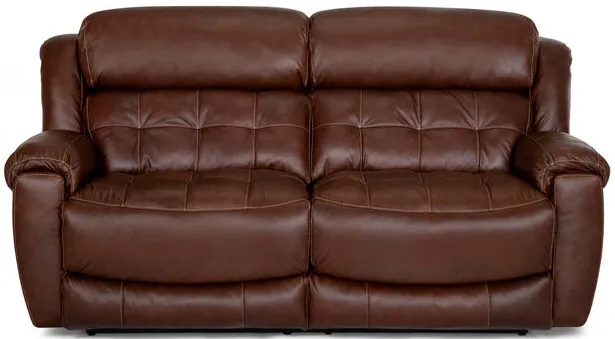 Talon Brown Leather Power Reclining Sofa