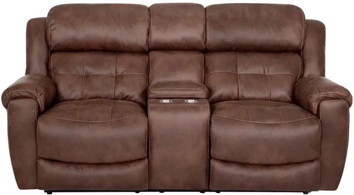 Talon Reclining Console Loveseat