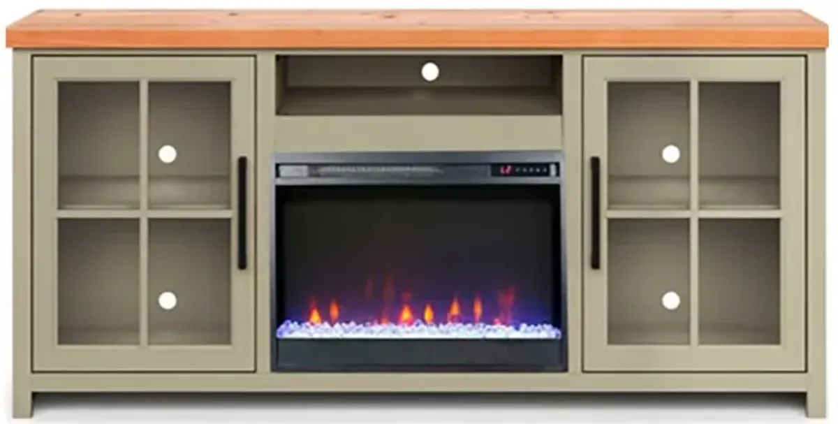 | Vineyard 72" Fireplace Console | Sage