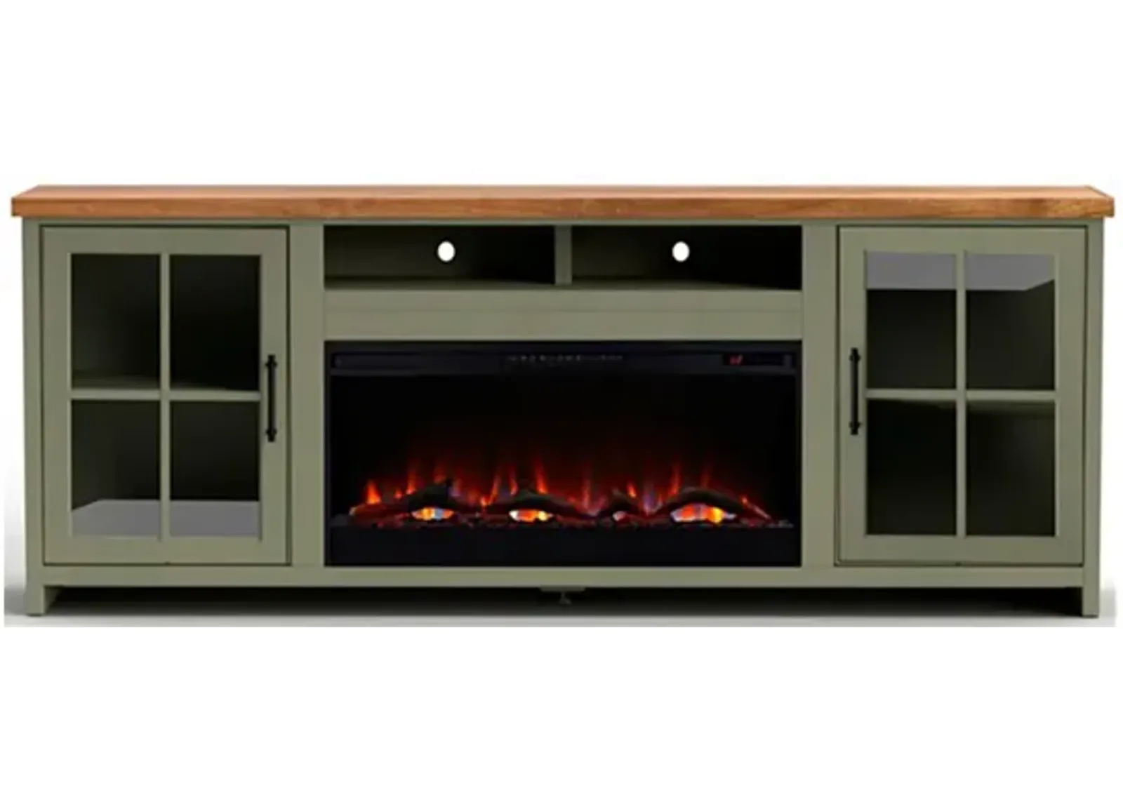 | Vineyard 88" Fireplace Console | Sage