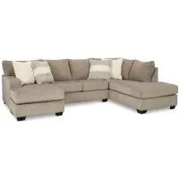 Creswell Stone 2 Piece Left Sofa Chaise Sectional