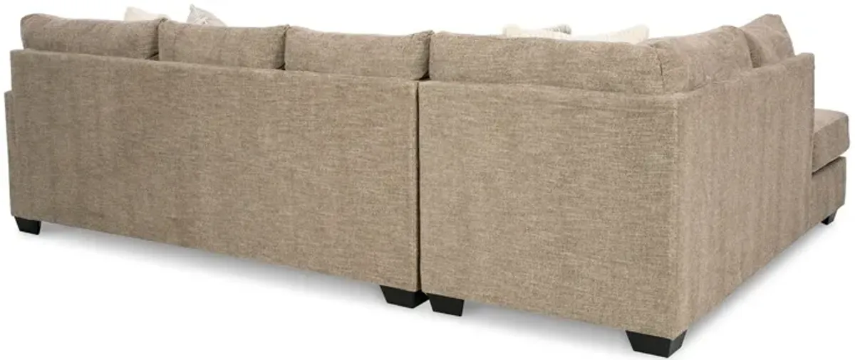 Ashley Furniture Creswell 2 Piece Right Sofa Chaise Sectional