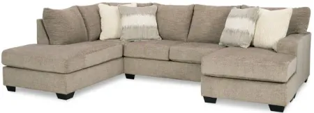 Creswell Stone 2 Piece Right Sofa Chaise Sectional