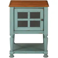 Mirimyn Teal Accent Cabinet