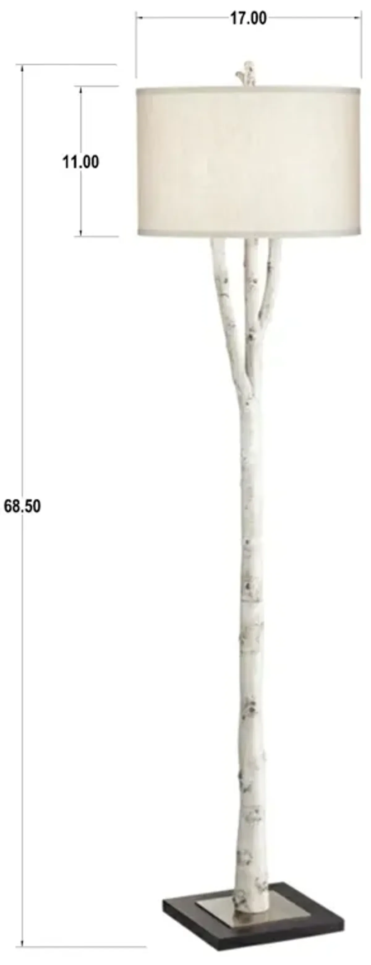 White Forest Floor Lamp