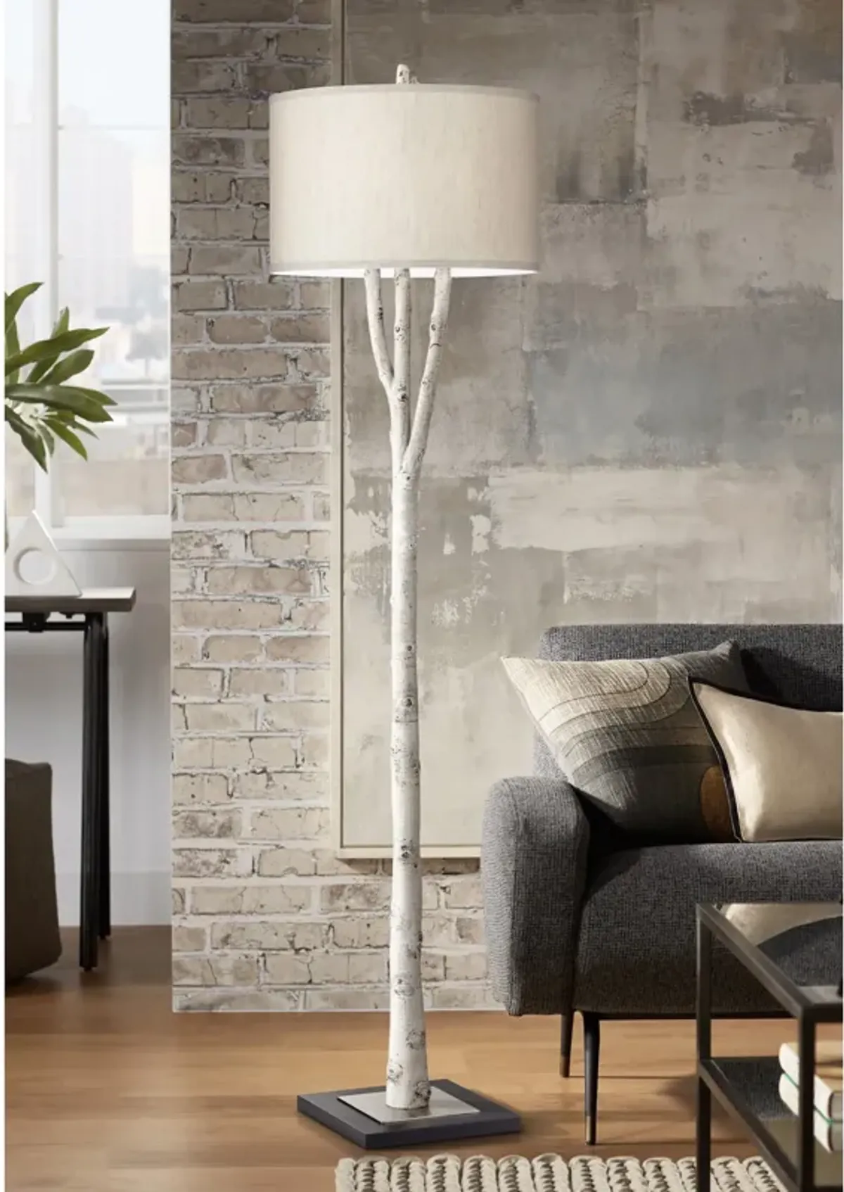 White Forest Floor Lamp