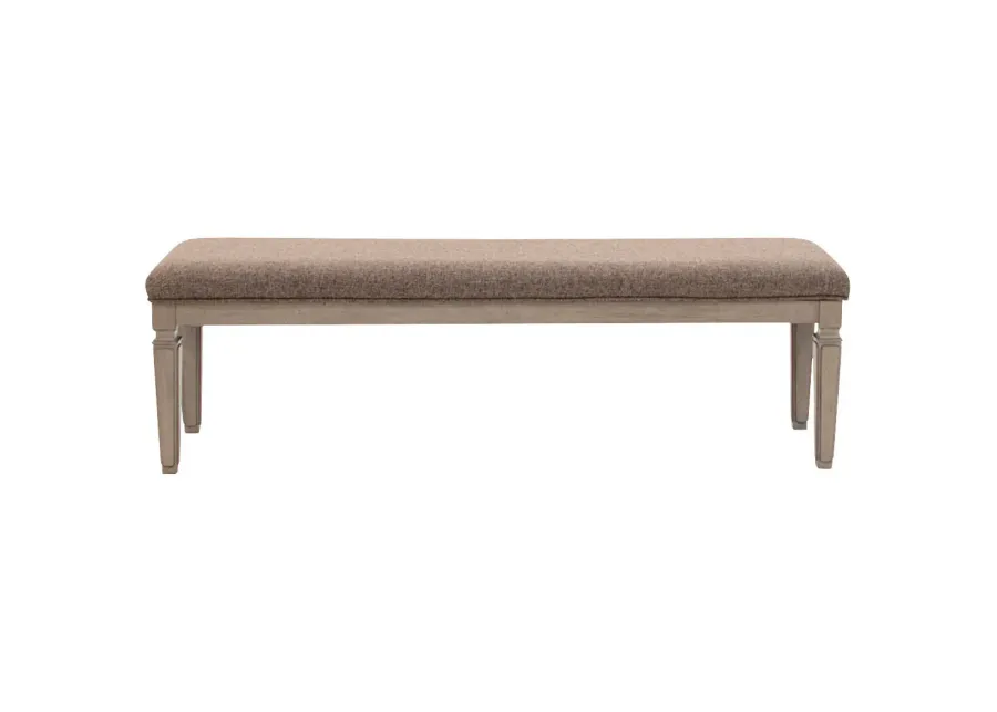 Ashley Furniture | Lexorne Large Upholstered Dining Room Bench | Gray