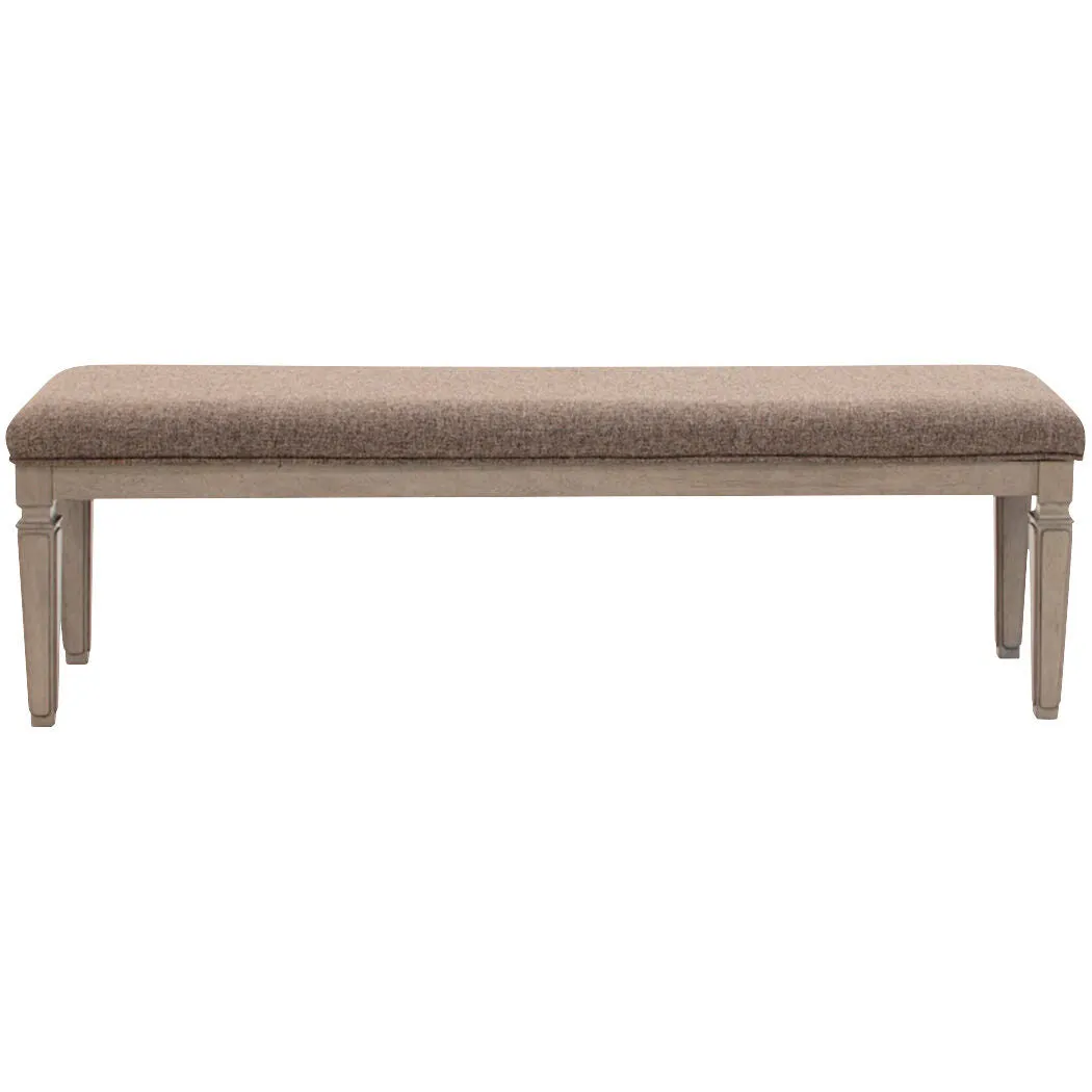 Ashley Furniture | Lexorne Large Upholstered Dining Room Bench | Gray