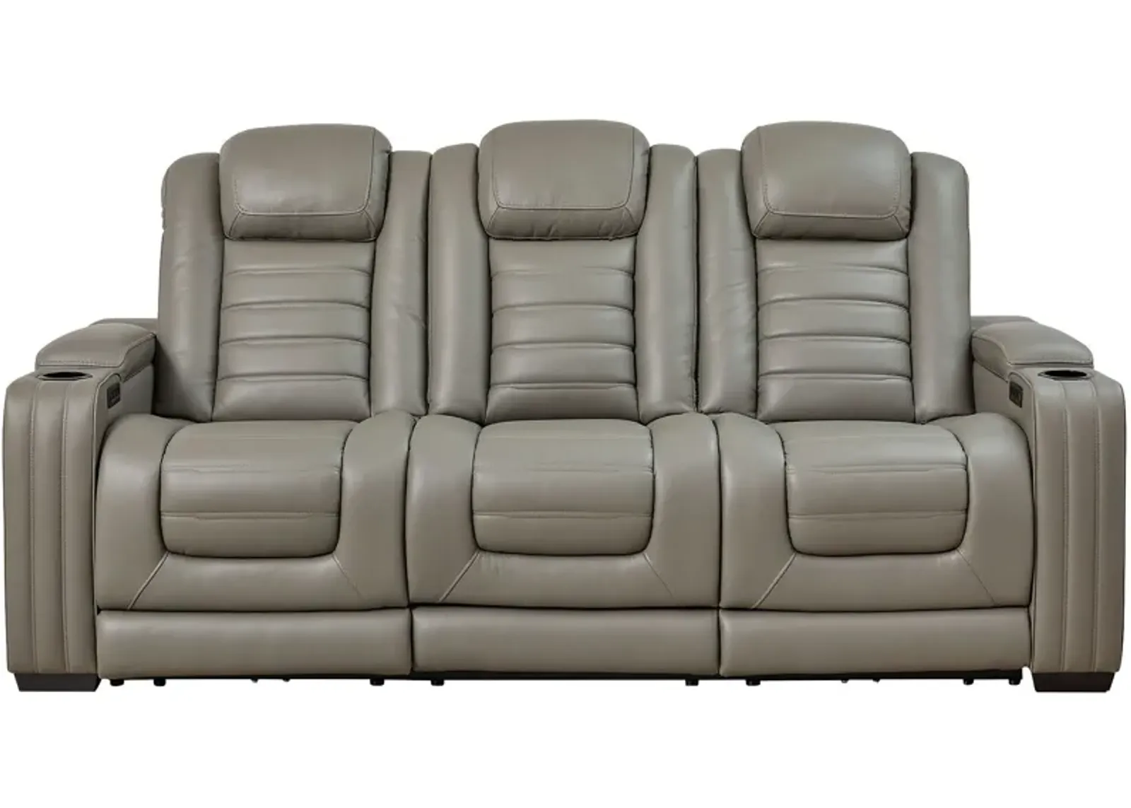 Ashley Furniture | Backtrack Power Reclining Sofa | Gray