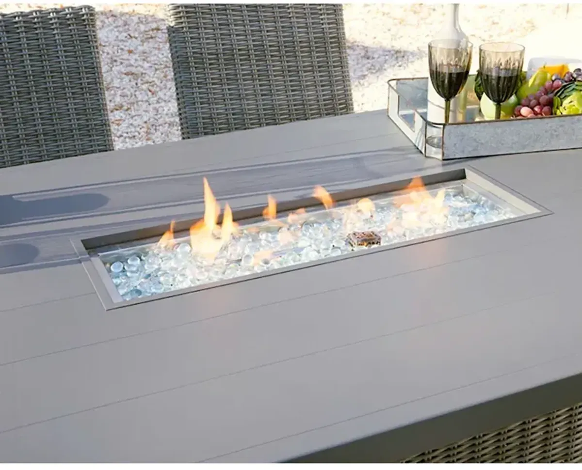 Palazzo 5 Piece Rectangular Fire Pit Bar Set