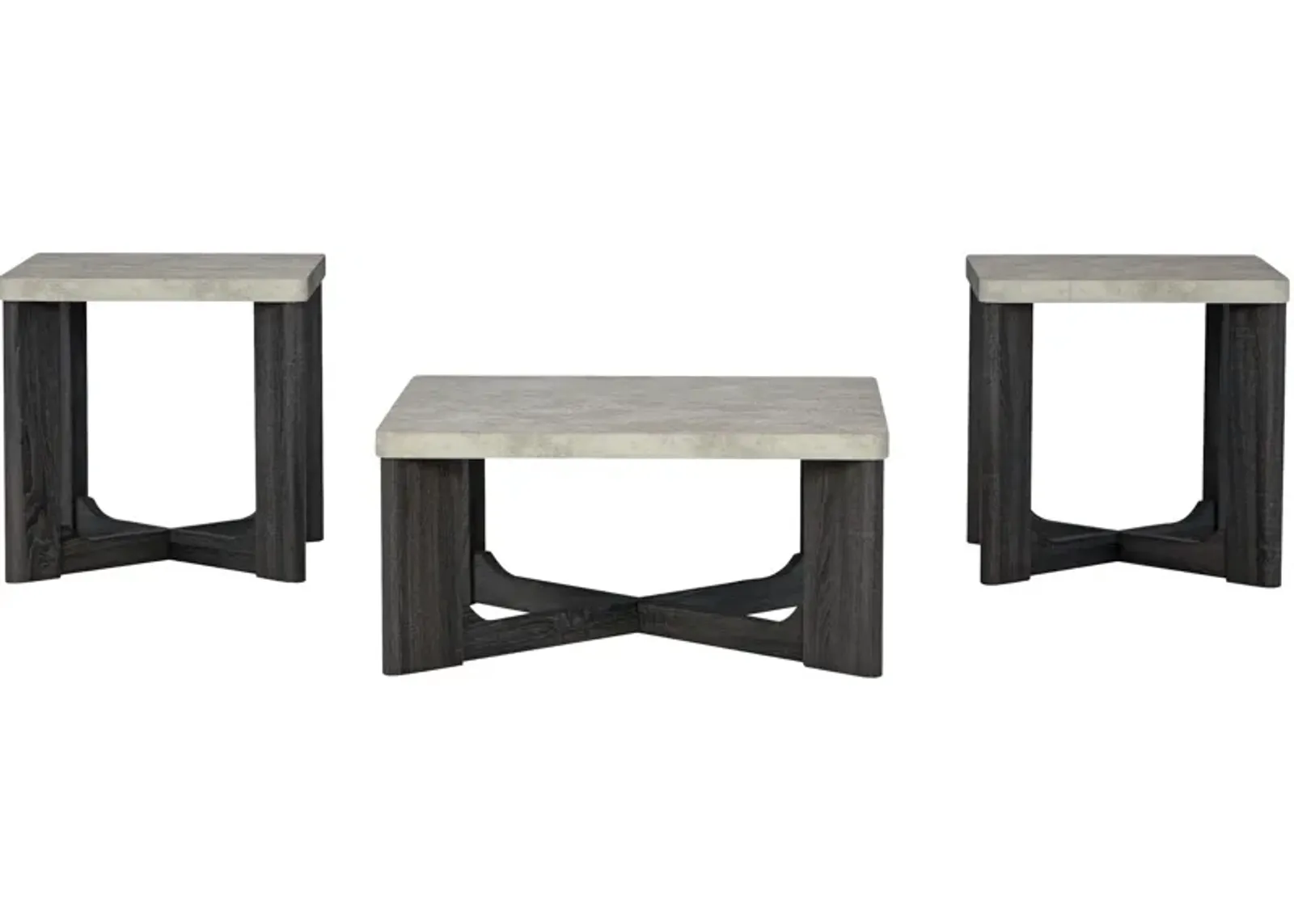 Ashley Furniture | Sharstorm Set of 3 Coffee Tables | Gray