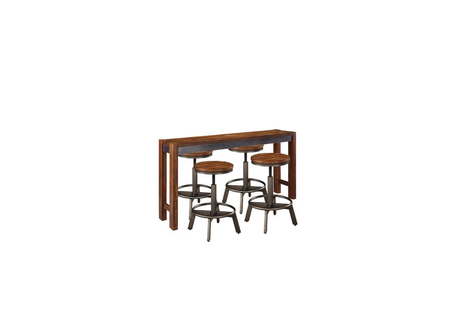 Ashley Furniture | Torjin 5 Piece Counter Dining Set | Brown