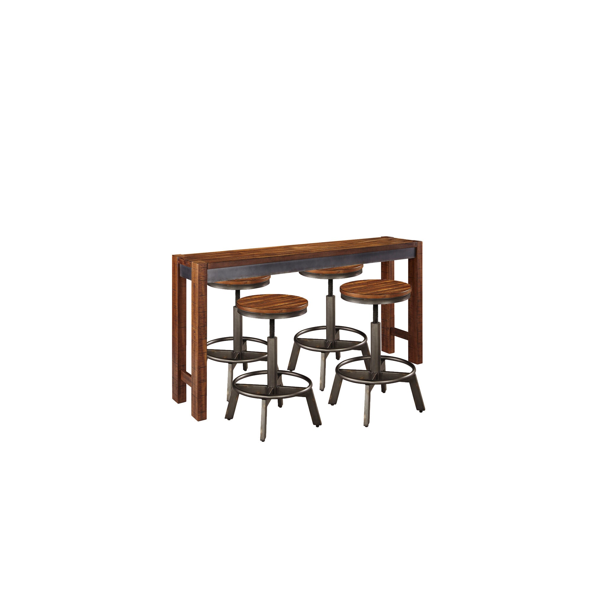 Ashley Furniture | Torjin 5 Piece Counter Dining Set | Brown