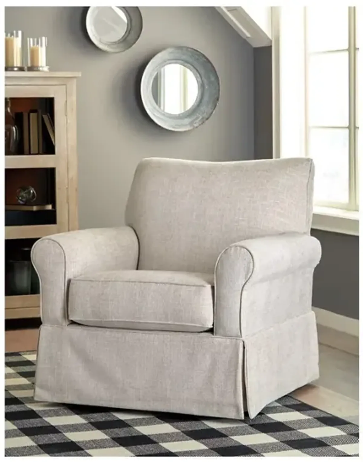 Searcy Swivel Glider Accent Chair