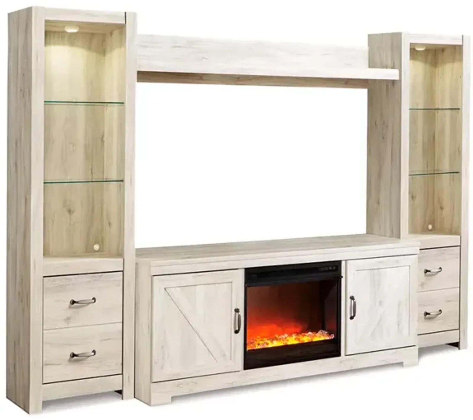 Bellaby 4 Piece 63 Inch Fireplace Entertainment Center