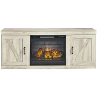 Bellaby Whitewash 60" Electric Fireplace Console