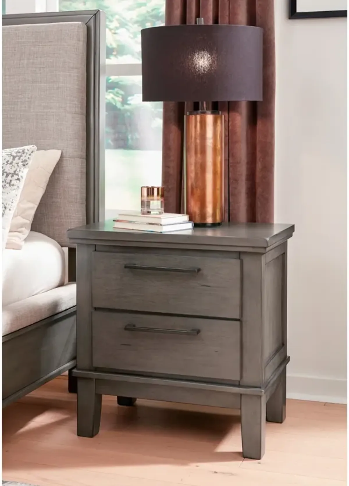 Hallanden 2 Drawer Nightstand