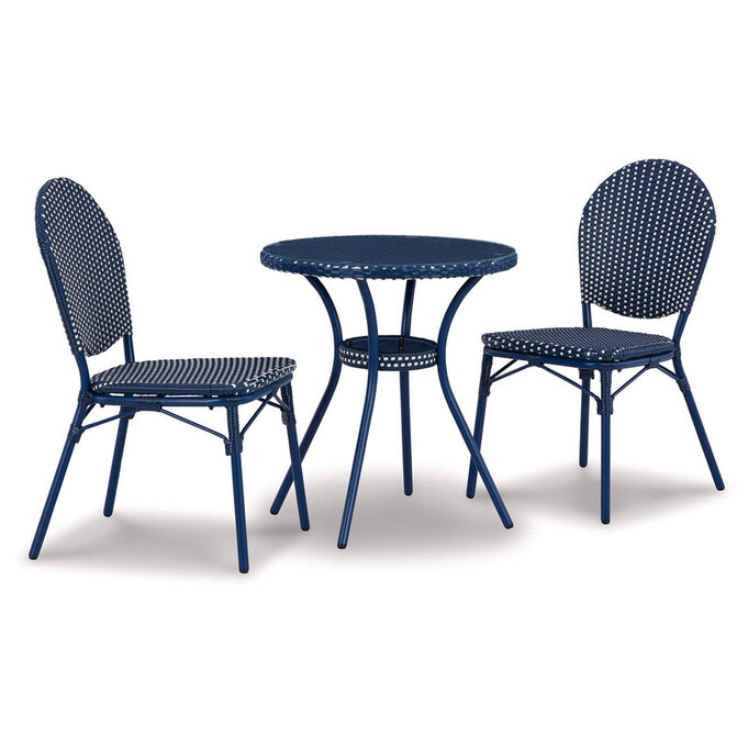 Odyssey Blue 3 Piece Outdoor Dining Set