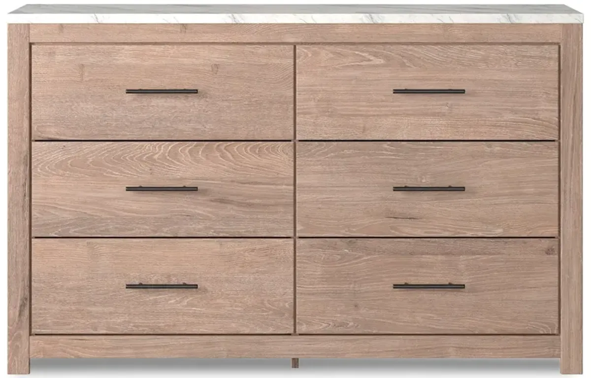 Ashley Furniture | Senniberg 6 Drawer Dresser | Light Brown