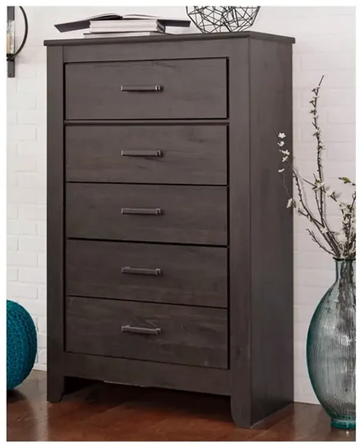 Ashley Furniture | Brinxton 5 Drawer Chest | Charcoal