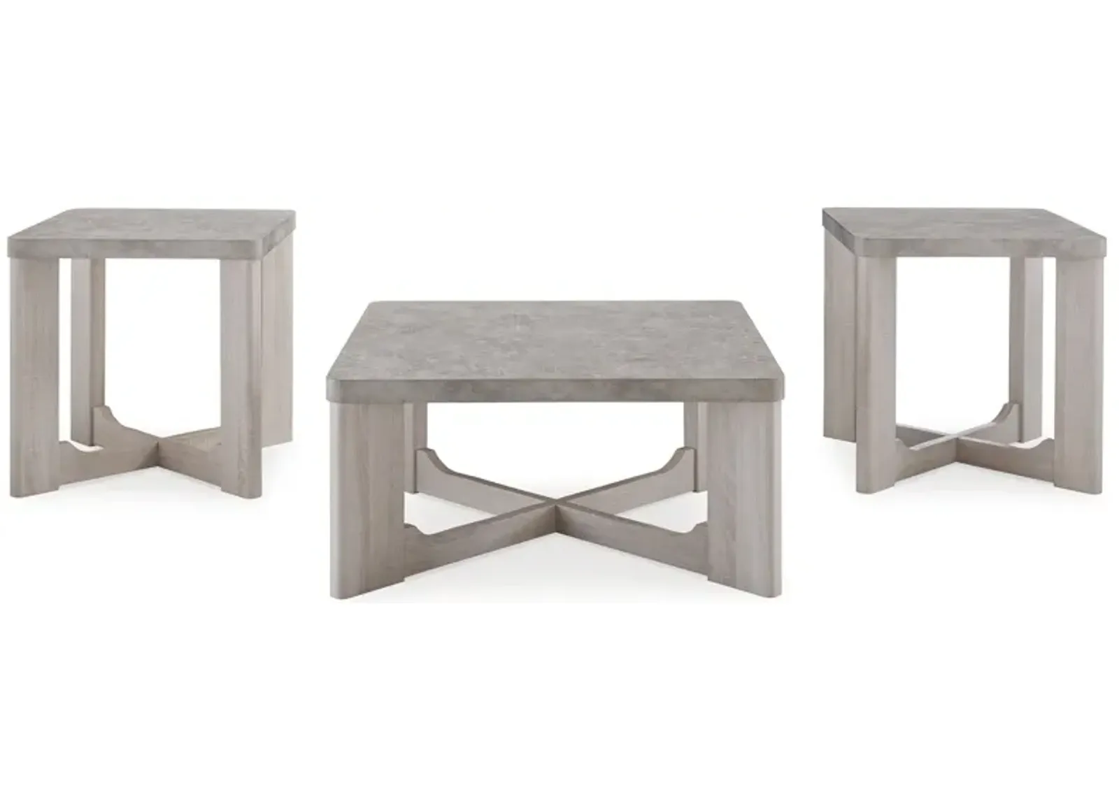 Ashley Furniture | Garnilly Set of 3 Occasional Coffee Tables | Whitewash